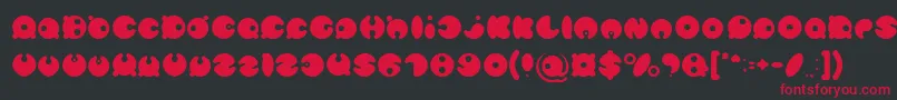MASTER PANDA Light Font – Red Fonts on Black Background