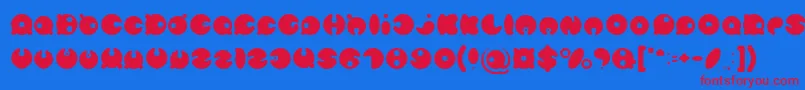 MASTER PANDA Light Font – Red Fonts on Blue Background