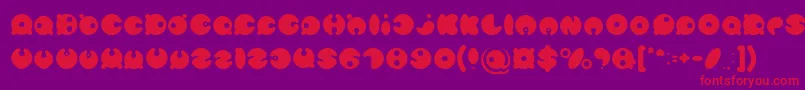 MASTER PANDA Light Font – Red Fonts on Purple Background