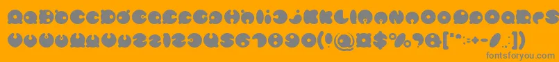 MASTER PANDA Font – Gray Fonts on Orange Background