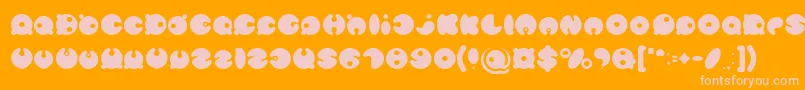 MASTER PANDA Font – Pink Fonts on Orange Background