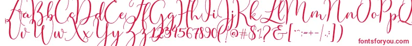 Master Script Font – Red Fonts