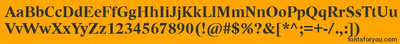 LidoStfCeBold Font – Black Fonts on Orange Background