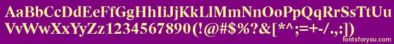 LidoStfCeBold Font – Yellow Fonts on Purple Background