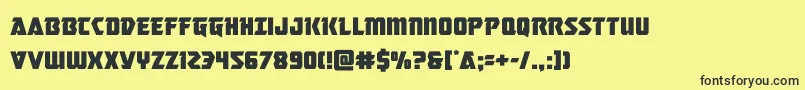 masterbreaker Font – Black Fonts on Yellow Background