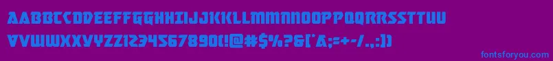 Czcionka masterbreaker – niebieskie czcionki na fioletowym tle