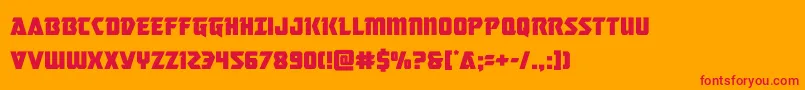 masterbreaker Font – Red Fonts on Orange Background