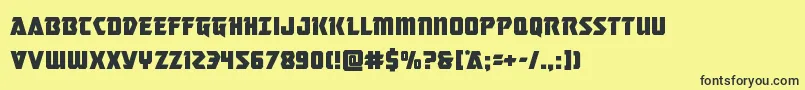 masterbreaker Font – Black Fonts on Yellow Background