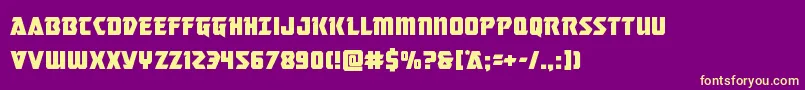 masterbreaker Font – Yellow Fonts on Purple Background