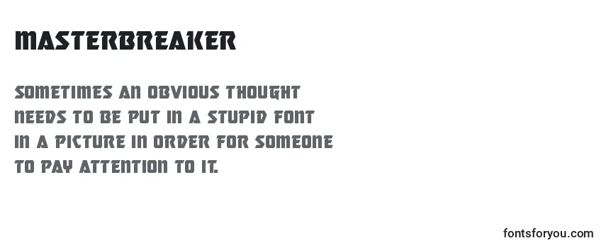 Review of the Masterbreaker (133751) Font