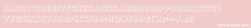 masterbreaker3d Font – White Fonts on Pink Background