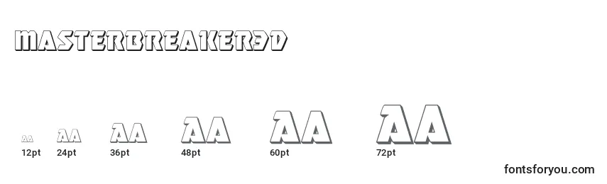 Размеры шрифта Masterbreaker3d (133752)