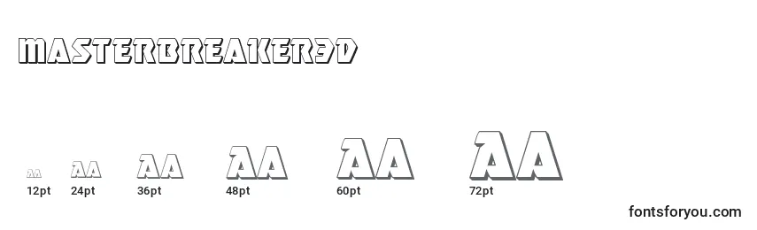 Размеры шрифта Masterbreaker3d (133753)