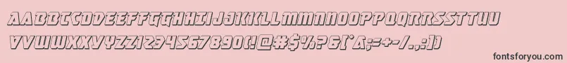 masterbreaker3dital Font – Black Fonts on Pink Background