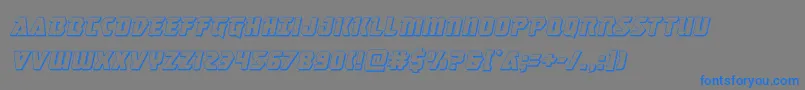 masterbreaker3dital Font – Blue Fonts on Gray Background