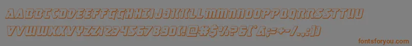 masterbreaker3dital Font – Brown Fonts on Gray Background