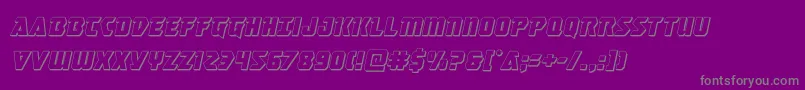 masterbreaker3dital Font – Gray Fonts on Purple Background