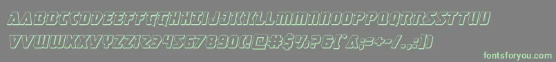 masterbreaker3dital Font – Green Fonts on Gray Background