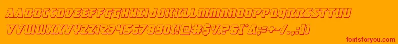 masterbreaker3dital Font – Red Fonts on Orange Background