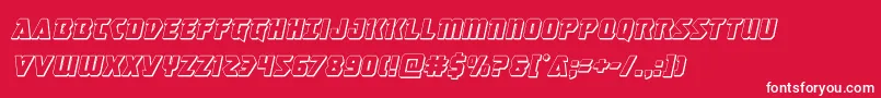 masterbreaker3dital Font – White Fonts on Red Background