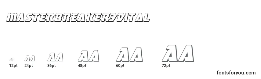 Masterbreaker3dital (133754) Font Sizes
