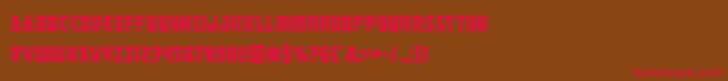 masterbreakercond Font – Red Fonts on Brown Background