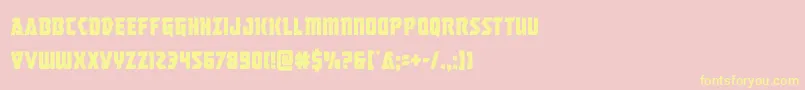 masterbreakercond Font – Yellow Fonts on Pink Background