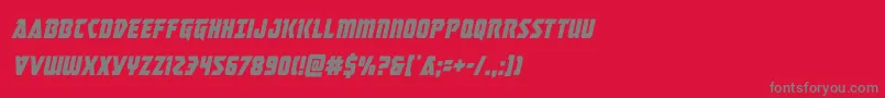 masterbreakercondital Font – Gray Fonts on Red Background