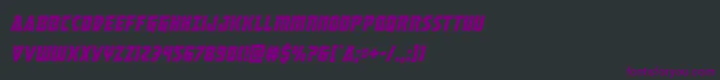 masterbreakercondital Font – Purple Fonts on Black Background