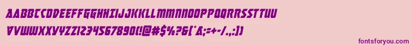 masterbreakercondital Font – Purple Fonts on Pink Background
