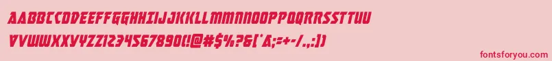 masterbreakercondital Font – Red Fonts on Pink Background
