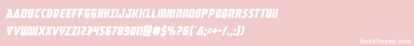 masterbreakercondital Font – White Fonts on Pink Background