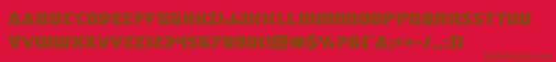 masterbreakerexpand Font – Brown Fonts on Red Background