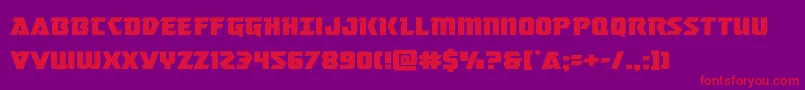 masterbreakerexpand Font – Red Fonts on Purple Background