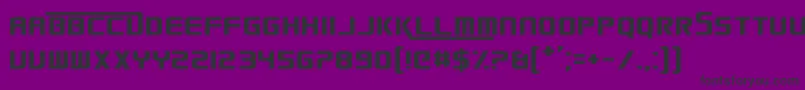 Czcionka SmackLaidethDown2016 – czarne czcionki na fioletowym tle