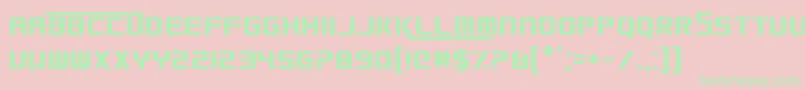 SmackLaidethDown2016 Font – Green Fonts on Pink Background