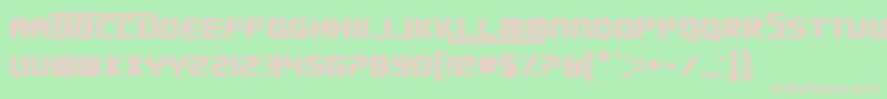 SmackLaidethDown2016 Font – Pink Fonts on Green Background