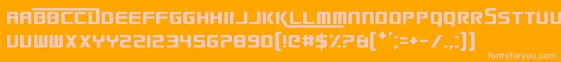 SmackLaidethDown2016 Font – Pink Fonts on Orange Background