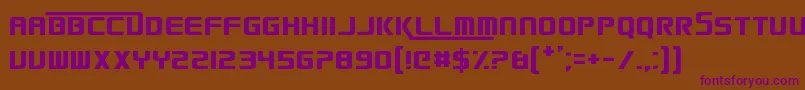 SmackLaidethDown2016 Font – Purple Fonts on Brown Background