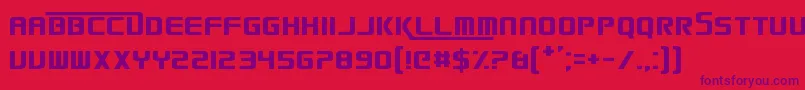 SmackLaidethDown2016 Font – Purple Fonts on Red Background