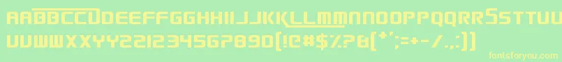 SmackLaidethDown2016 Font – Yellow Fonts on Green Background