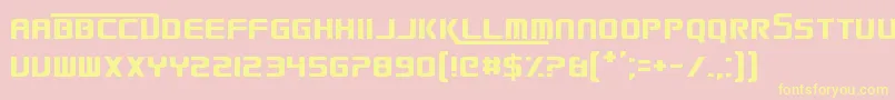 SmackLaidethDown2016 Font – Yellow Fonts on Pink Background