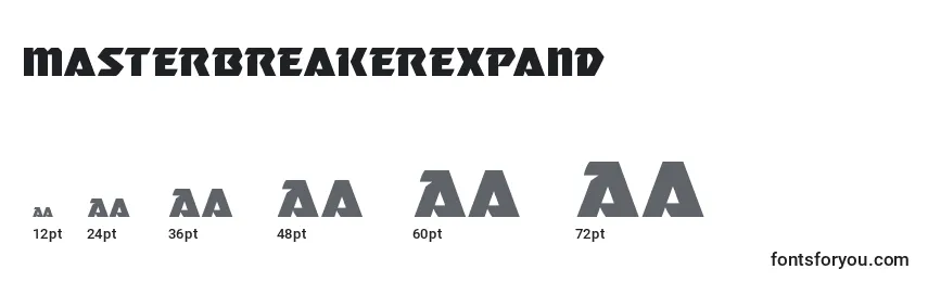 Размеры шрифта Masterbreakerexpand (133760)