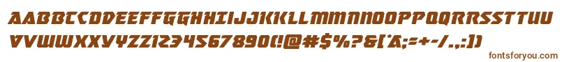 masterbreakerexpandital-fontti – ruskeat fontit valkoisella taustalla