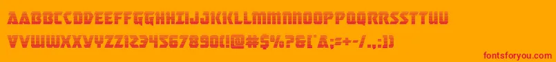 masterbreakergrad Font – Red Fonts on Orange Background