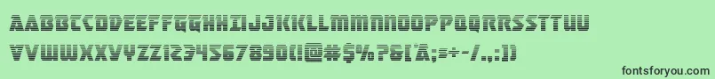 masterbreakergrad Font – Black Fonts on Green Background