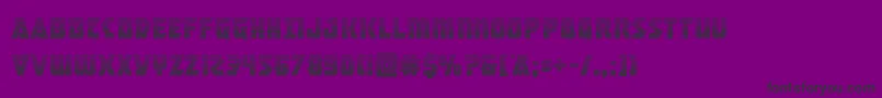 masterbreakergrad Font – Black Fonts on Purple Background