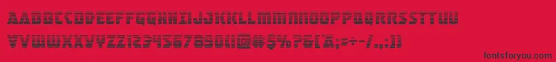 masterbreakergrad Font – Black Fonts on Red Background