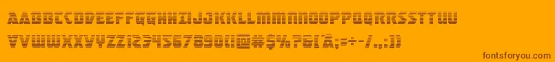 masterbreakergrad Font – Brown Fonts on Orange Background