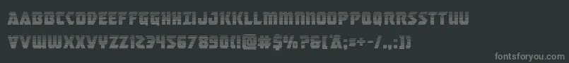 masterbreakergrad Font – Gray Fonts on Black Background